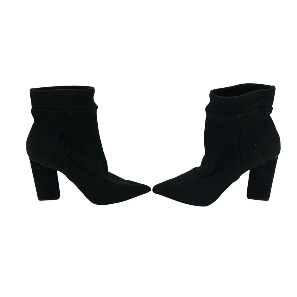 H By Halston Evelyn Black Pointed Toe Ankle Boots Size 7 Women's - Picture 2 of 6